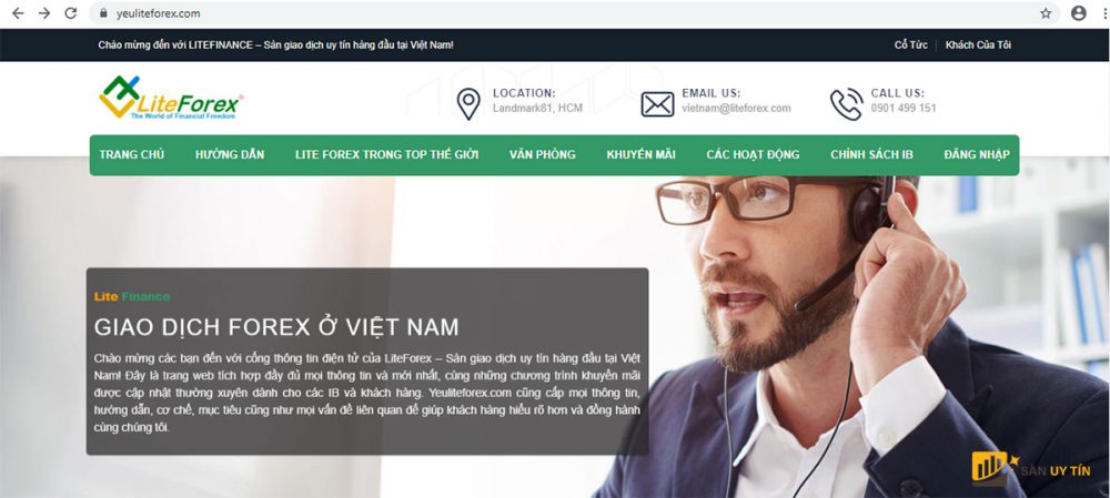 Trang chủ của sàn LiteFinance Việt Nam