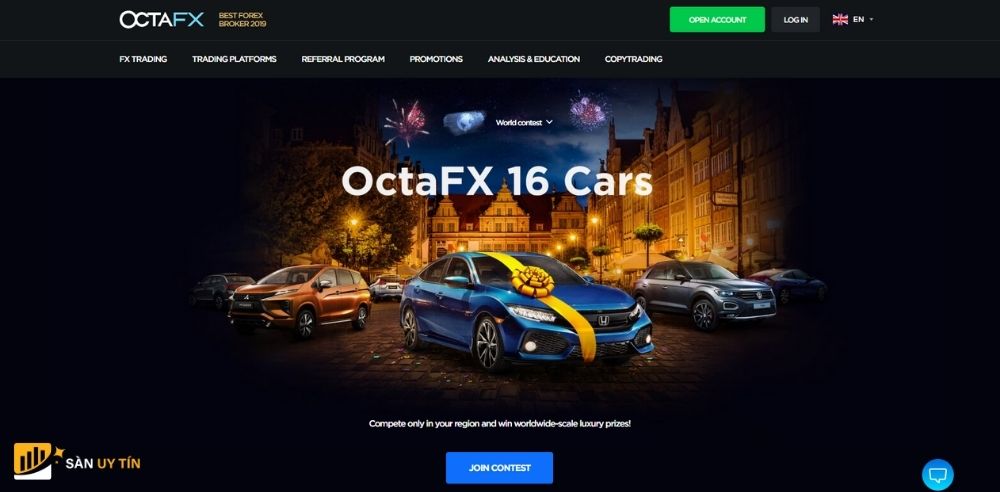 Đánh giá sàn OctaFX qua tiền thưởng và bonus  