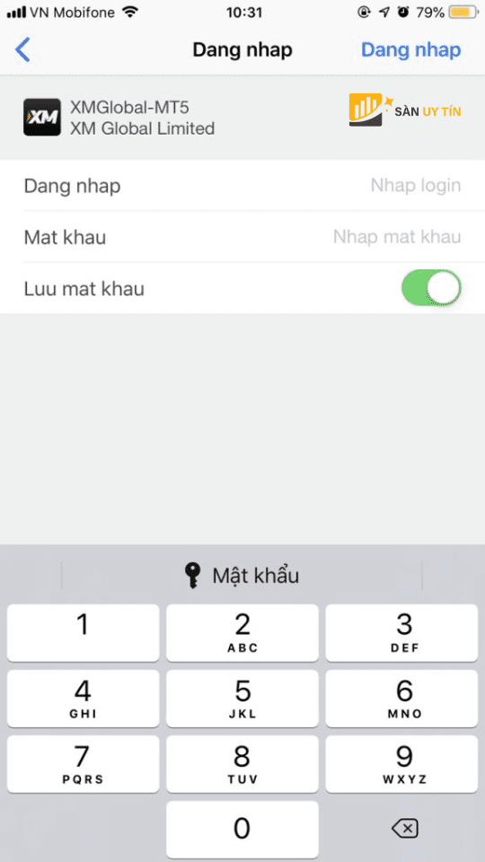 Cach dang nhap MT5 tren dien thoai iOS
