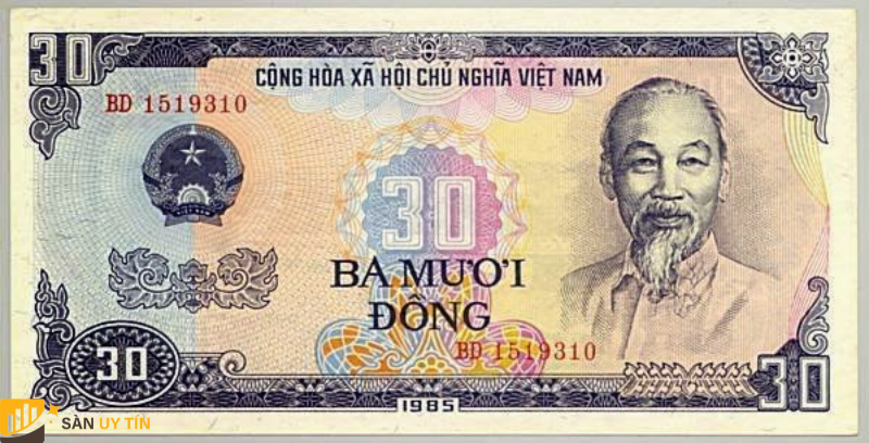 Mệnh giá tiền đồng trong năm 1985