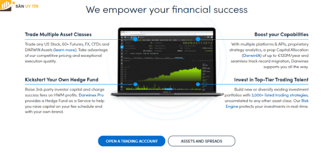 Darwinex đã cung cấp cho nhà đầu tư 3 nền tảng