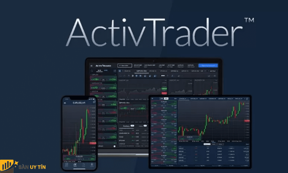 Sàn ActivTrades cung cấp đến 3 phần mềm MT4, MT5 và ActivTrades.