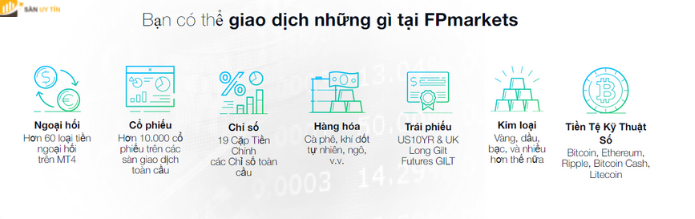 Sản phẩm giao dịch của sàn FP Markets