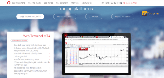 Sàn FIBO Group đang cung cấp 4 loại phần mềm