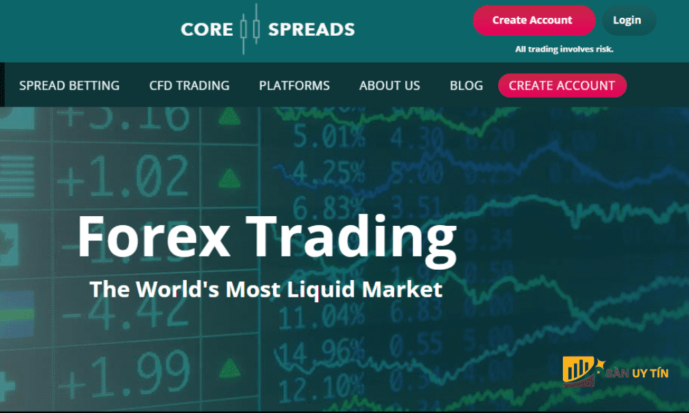 Danh mục đầu tư của sàn Core Spreads tương đối