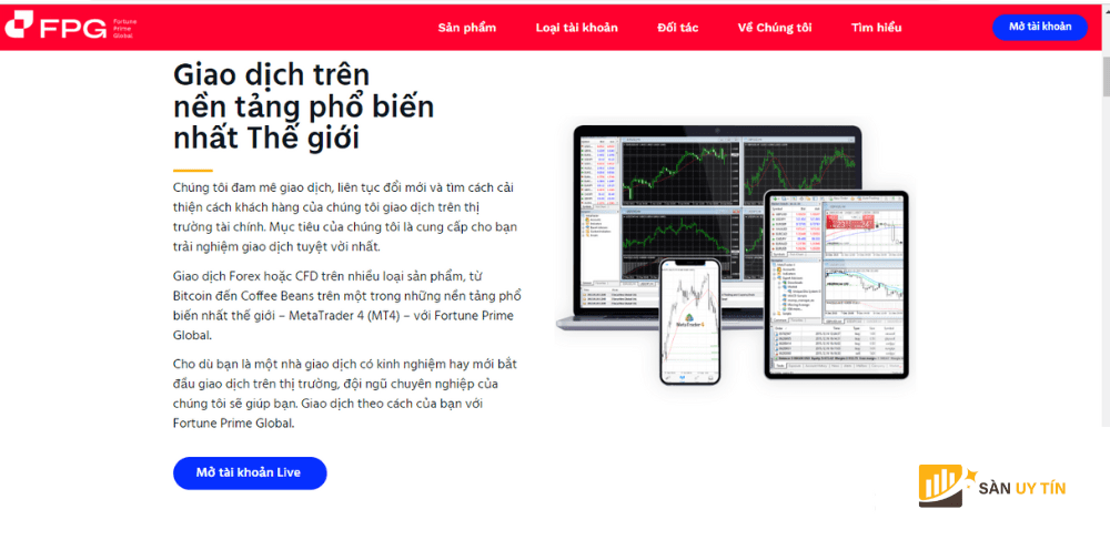 FPG chi cung cap duy nhat nen tang giao dich MT4