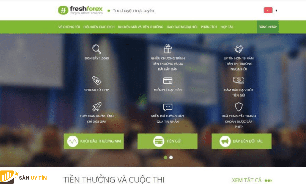 FreshForex la mot nha moi gioi ngoai hoi truc tuyen cua Nga duoc thanh lap nam 2004