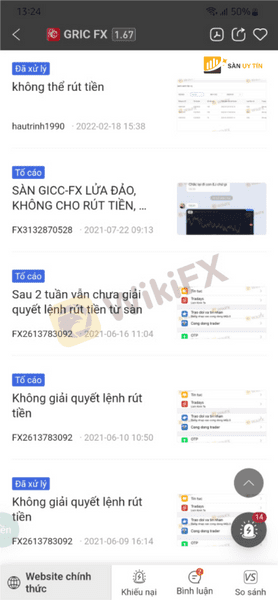 Nha dau tu to cao GICC FX khoa rut tien cua khach hang