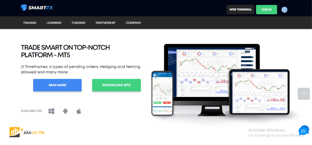 SmartFX cung cap cho cac nha dau tu nen tang giao dich MT5