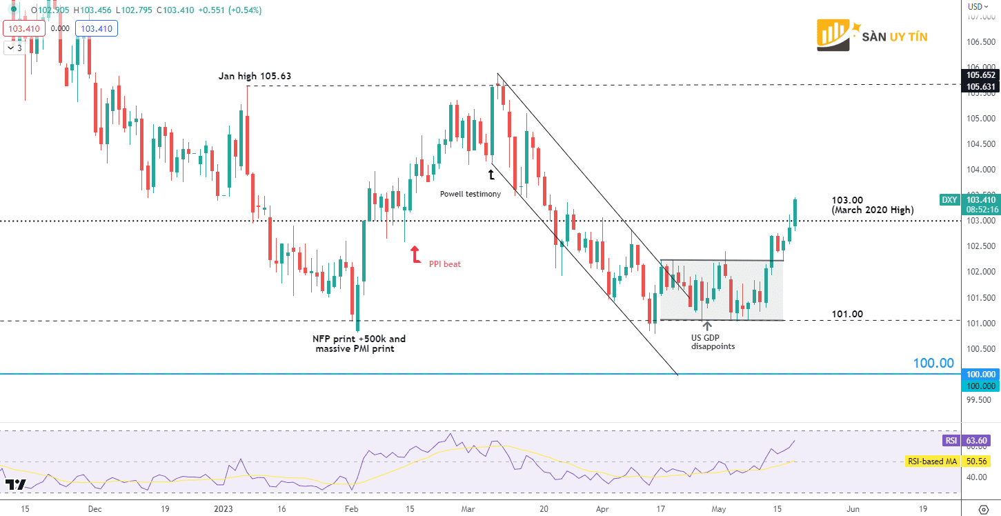 Bieu do hang ngay cua ro do la My DXY