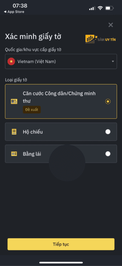 Xac minh danh tinh tren dien thoai b5