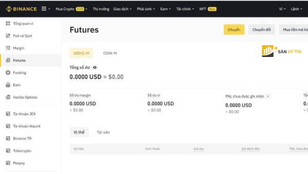 Cach dat lenh Future tren Binance b1