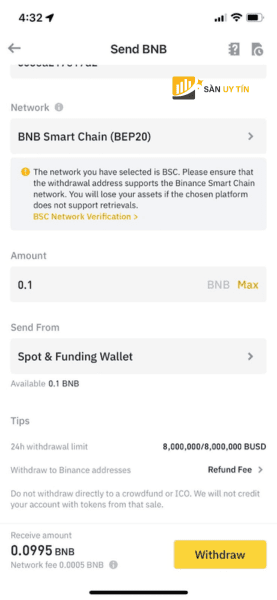 Cach rut tien dien tu tren ung dung Binance b4