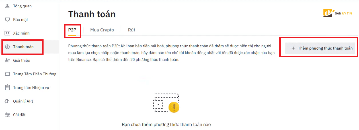 Cach rut tien tu Binance ve tai khoan ngan hang b11