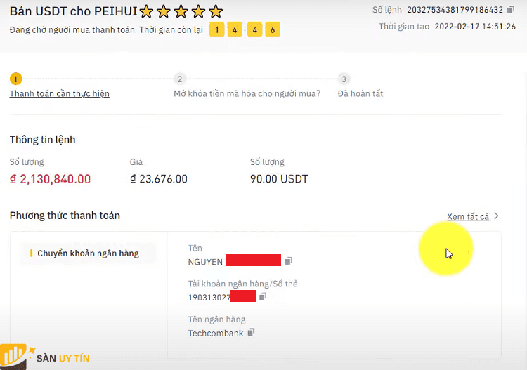 Cach rut tien tu Binance ve tai khoan ngan hang b5